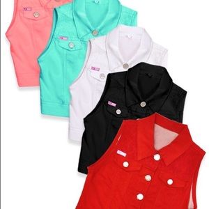 Girl’s soft twil vest